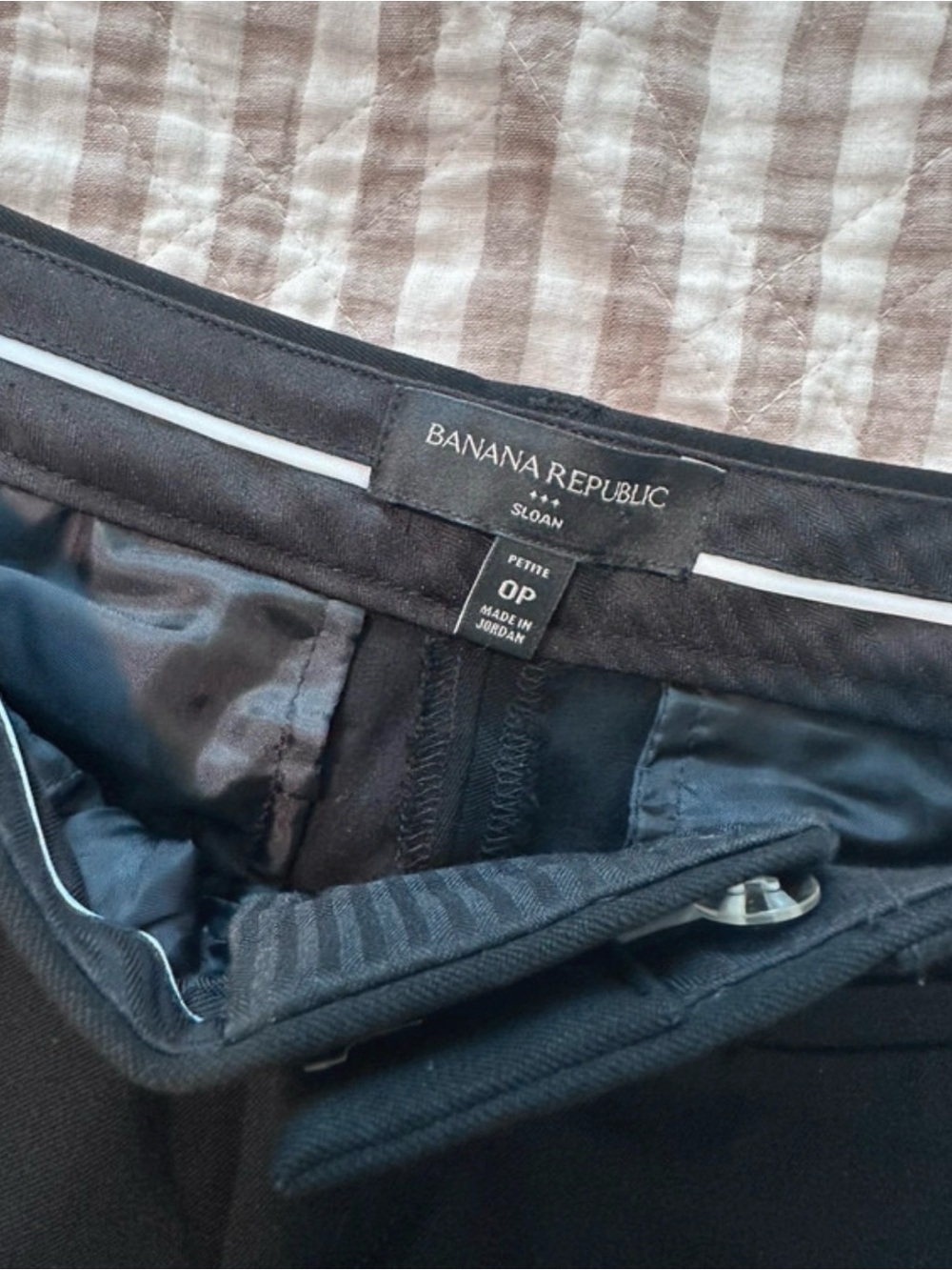 Banana Republic Black Slim Stretch womens Pants - Picture 3 of 4
